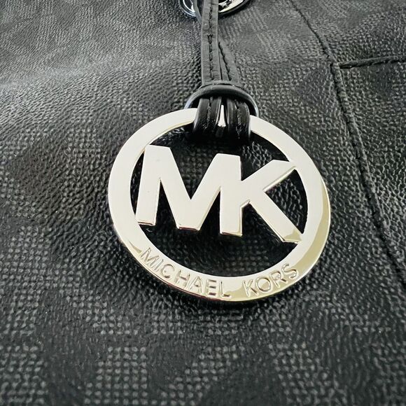 MICHAEL KORS Jet Set Item Black East West Signature Tote Bag - Picture 6 of 8